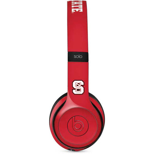 North Carolina State University Logo Red Beats Solo 3 Wireless Skin